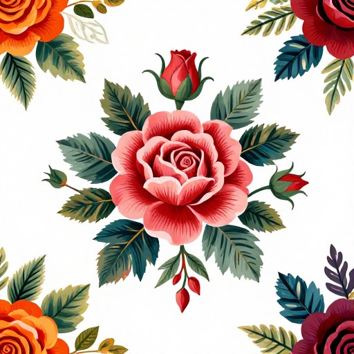ROSE GARDEN - Folk Art