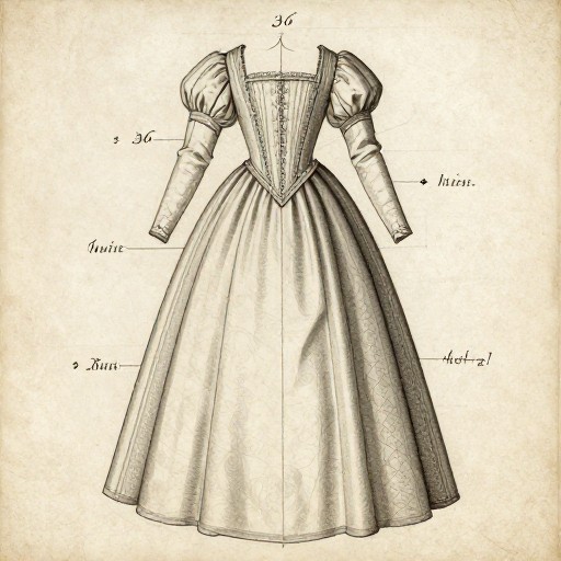 RENAISSANCE GOWN - Period Manuscript