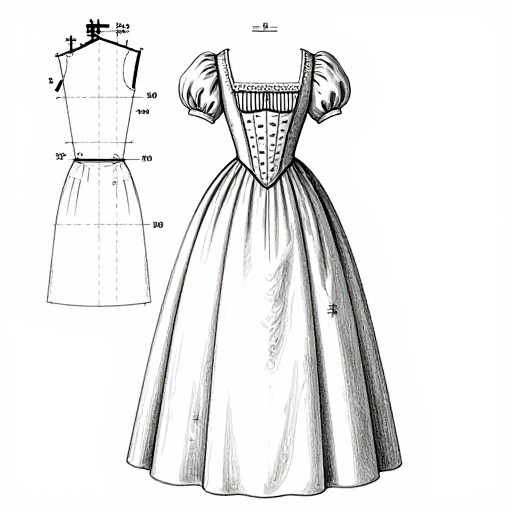 TUDOR GOWN - Illustrated Guide