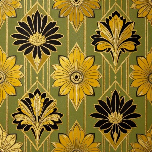RETRO FLOWERS - Art Deco