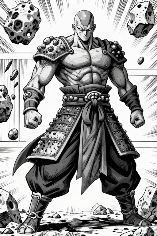 STONE DEFENDER - Manga Panel