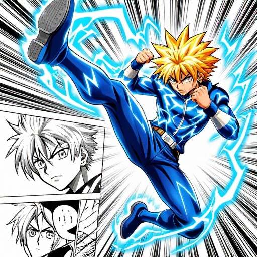 FLASH STRIKE - Manga Panel