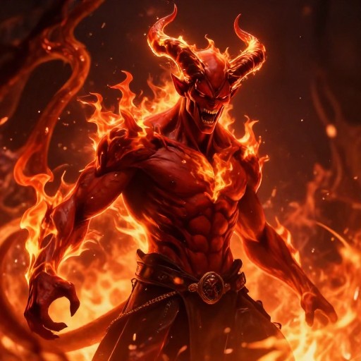 FIRE IMP - Hellish Portrait