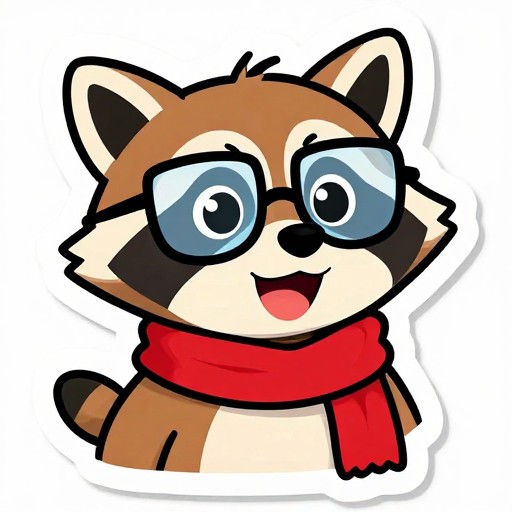 SPARK RACCOON - Sticker Art