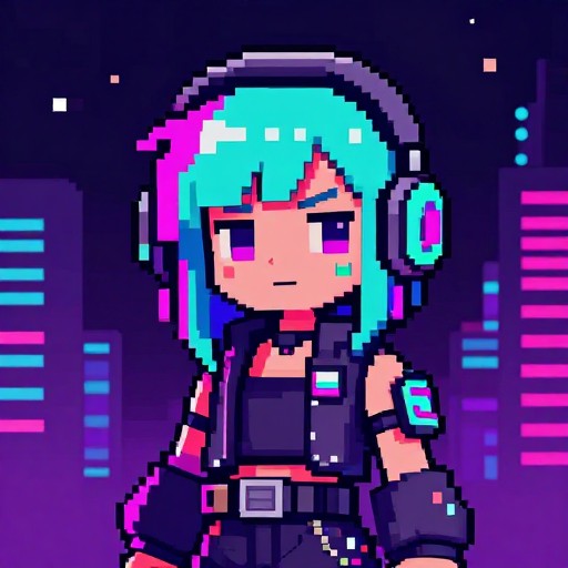 CYBERPUNK OC - Pixel Character
