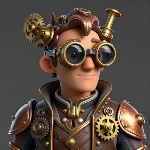 STEAMPUNK INVENTOR - Semi-Realistic