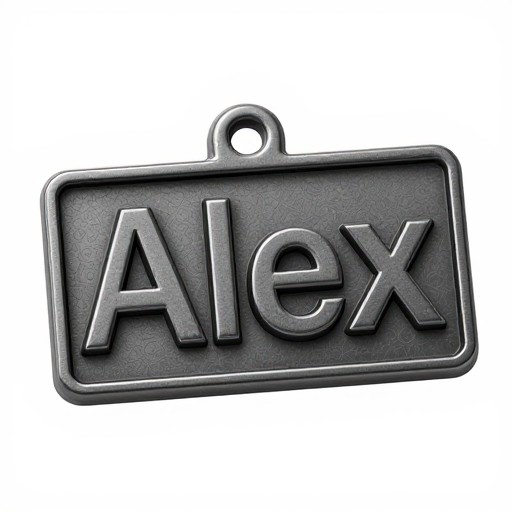 KEYCHAIN TAG - Embossed