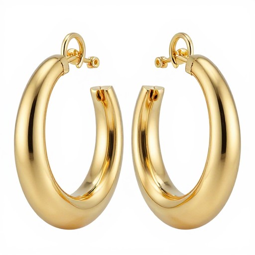 GOLD HOOPS - Glamour Shot