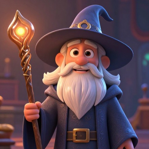 FANTASY WIZARD - Pixar Style