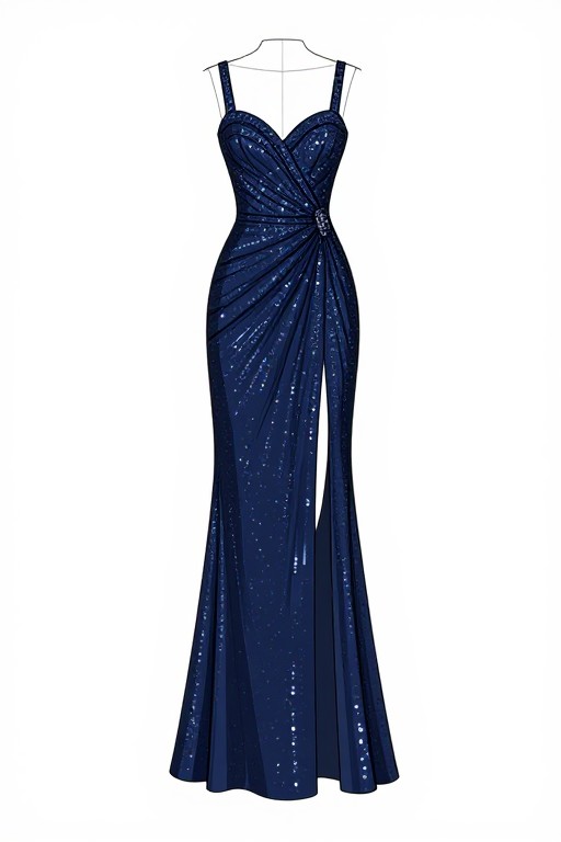 FORMAL GOWN - Technical Flat