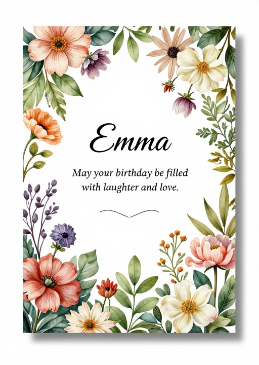 ELEGANT EMMA - Floral Garden