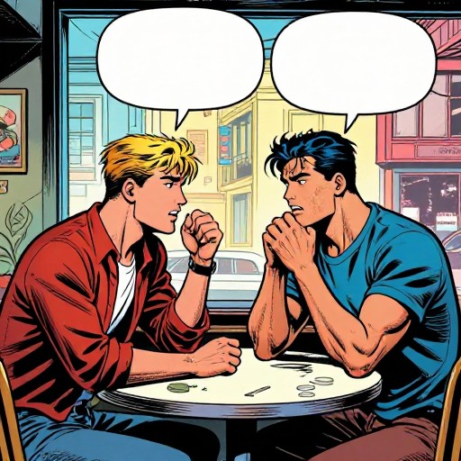 CAFE CONVERSATION - Classic Comic