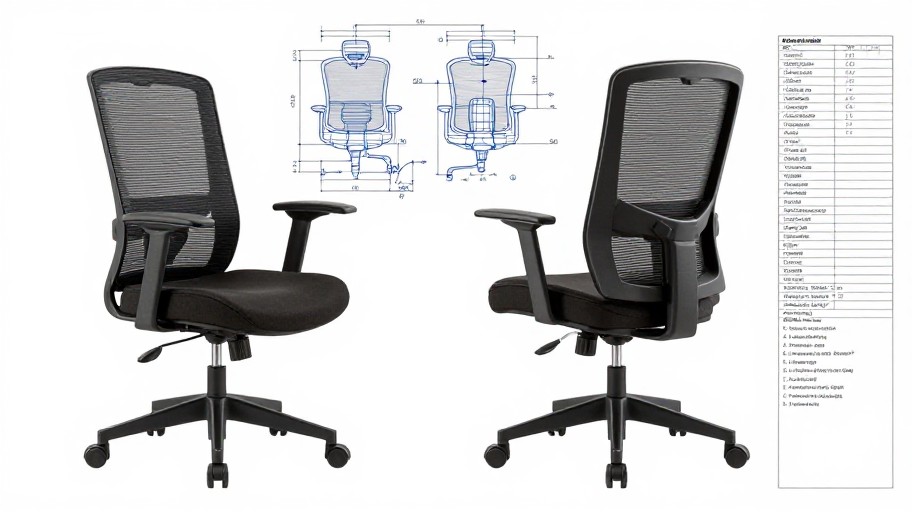 OFFICE CHAIR - Technical Blueprint