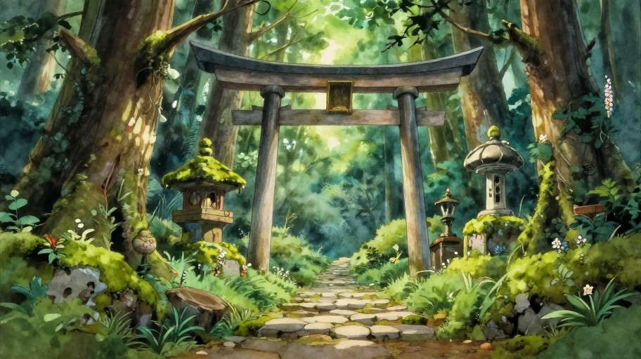FOREST SHRINE - Ghibli Style