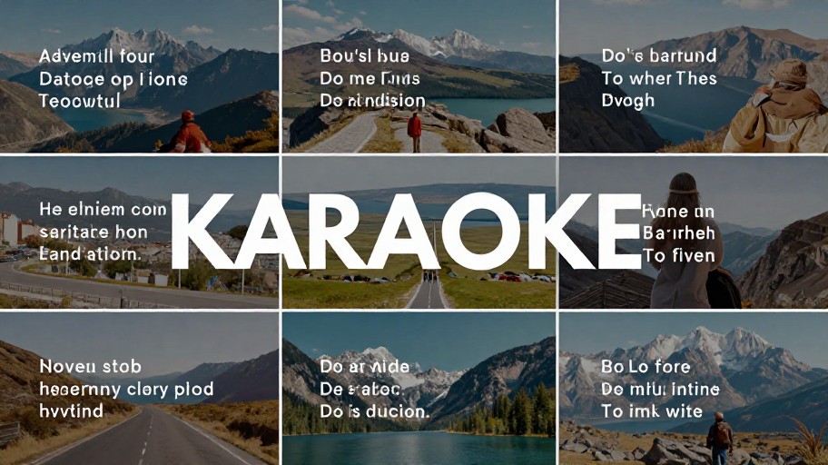 TRAVEL MONTAGE - Lyrics Style