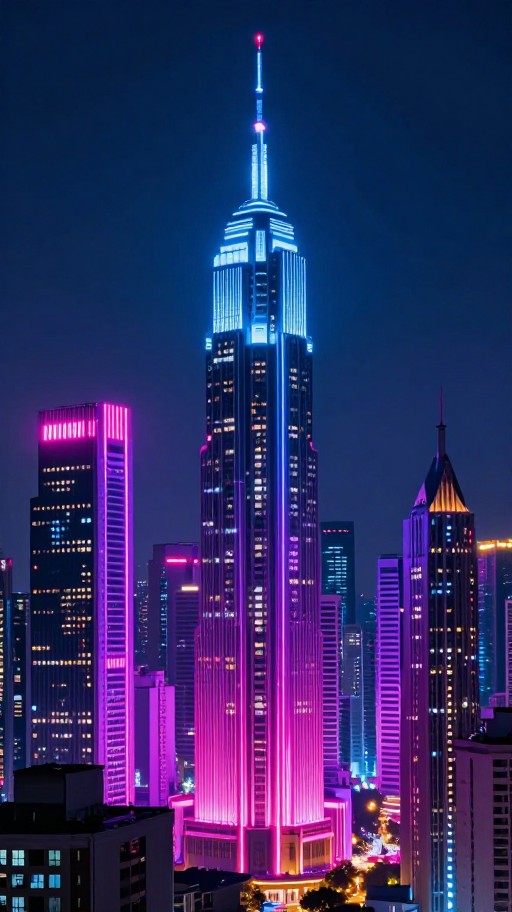 NEON CITYSCAPE - Ultra Sharp