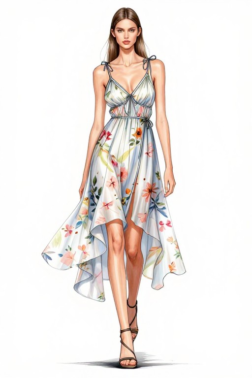 SUMMER DRESS - Fashion Sketch