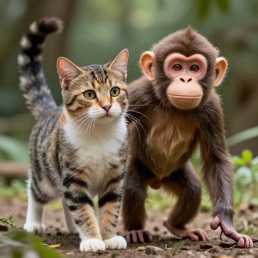 PLAYFUL CATMONKEY - Photorealistic