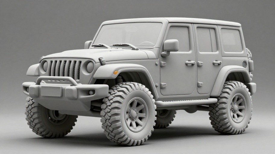 OFF-ROAD 4X4 - Clay Model