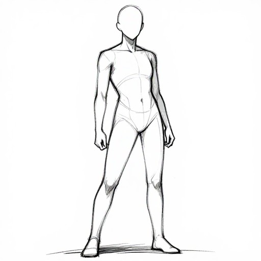 NEUTRAL STANDING - Gesture Sketch