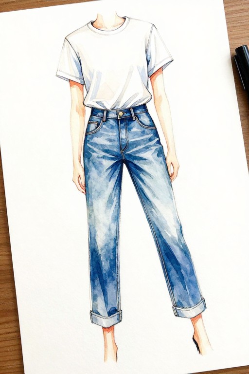CASUAL WEAR - Watercolor Art