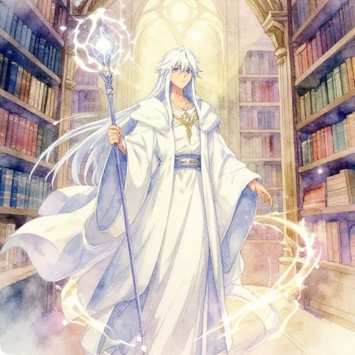 FANTASY MAGE - Soft Watercolor