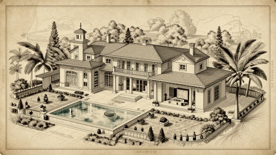LUXURY VILLA - Vintage Plan