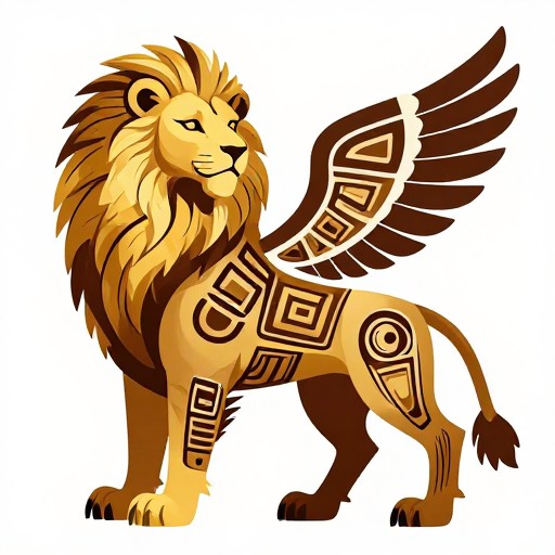 LION EAGLE - Tribal Art