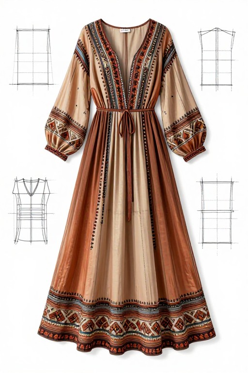 BOHEMIAN STYLE - Technical Flat