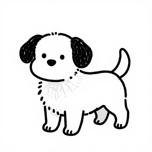 CARTOON DOG - Hand-Drawn