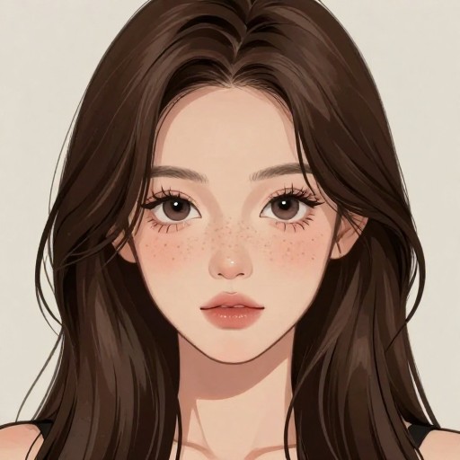 REALISTIC BRUNETTE - Anime