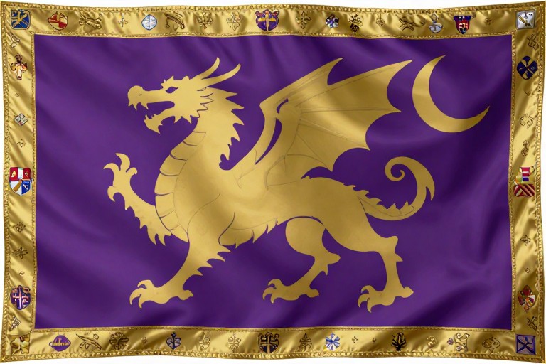 FANTASY DRAGON - Heraldic