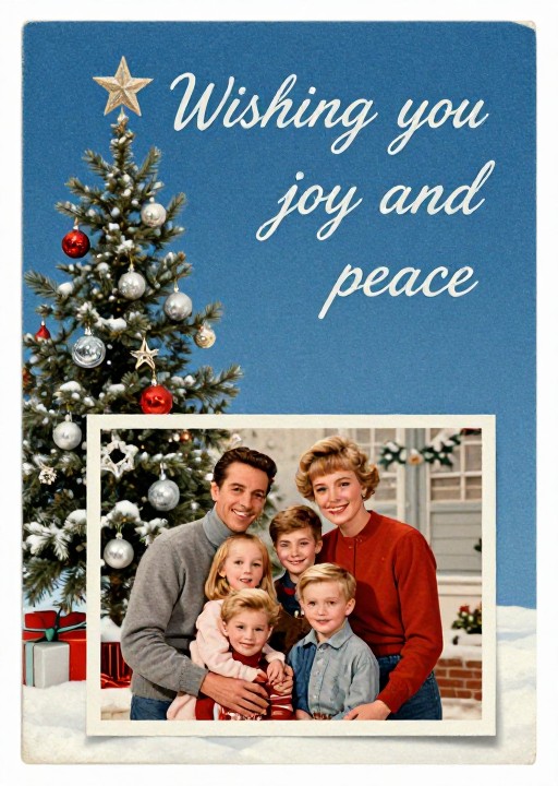 FAMILY CELEBRATION - Vintage Postcard