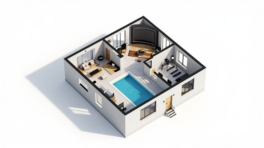 LUXURY VILLA - Modern 3D