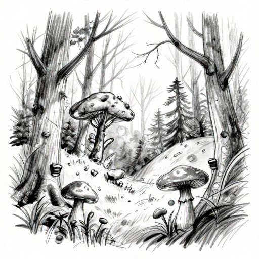 FOREST SCENE - Quick Sketch