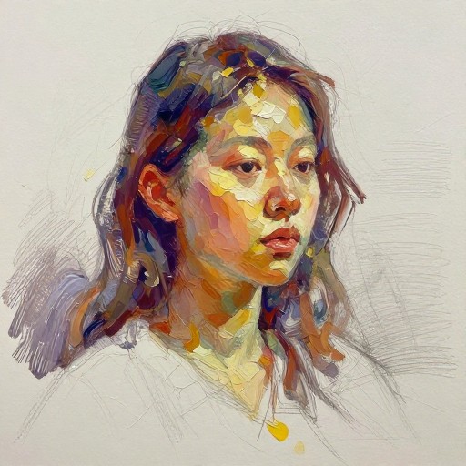 OIL PAINTING - Hand Drawn