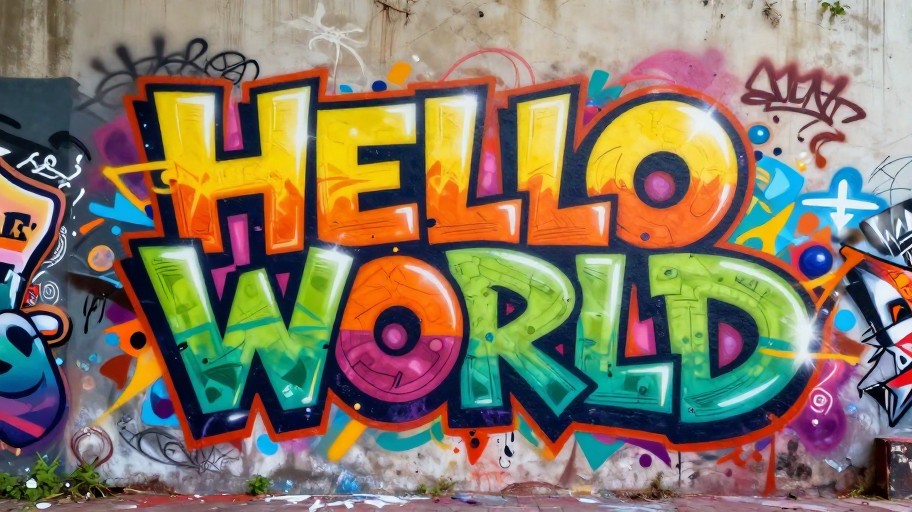 HELLO WORLD - Graffiti