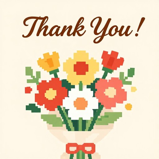 THANK YOU - Retro Pixel