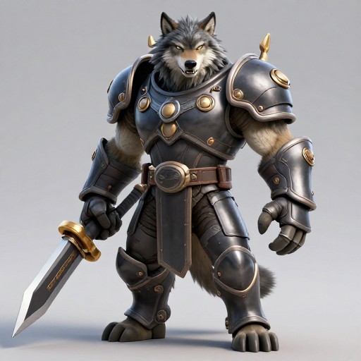 WOLF WARRIOR - 3D Render