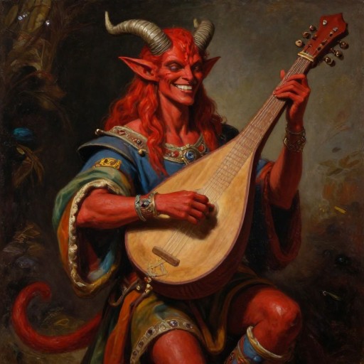 TIEFLING BARD - Painterly