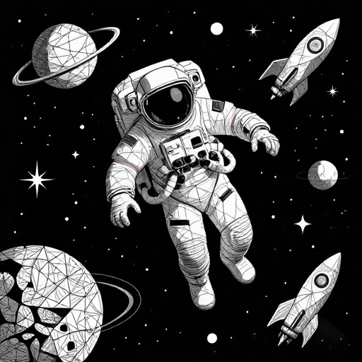 SPACE ADVENTURE - Geometric