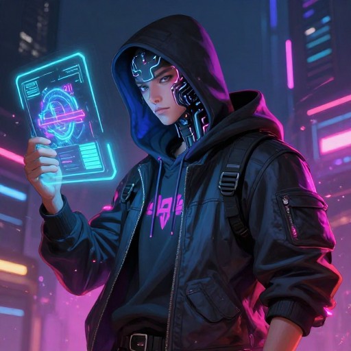 CYBERPUNK HACKER - Digital Painting