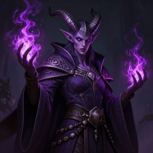 TIEFLING WARLOCK - Fantasy Portrait