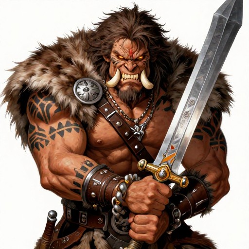 ORC BARBARIAN - Classic D&D