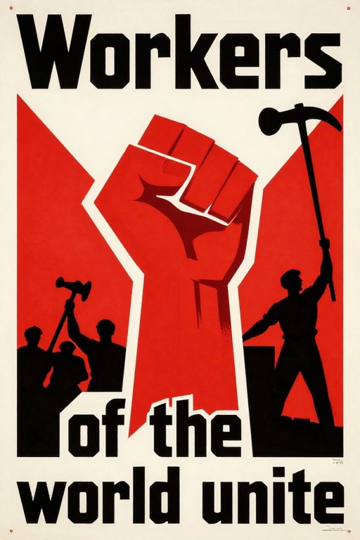 WORKERS UNITE - Soviet Constructivist