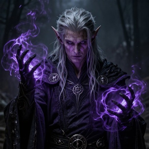 DARK ELF WARLOCK - Dark & Gritty