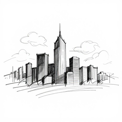 CITY SKYLINE - Quick Sketch