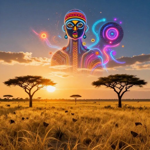 SAVANNAH LANDSCAPE - Afrofuturism