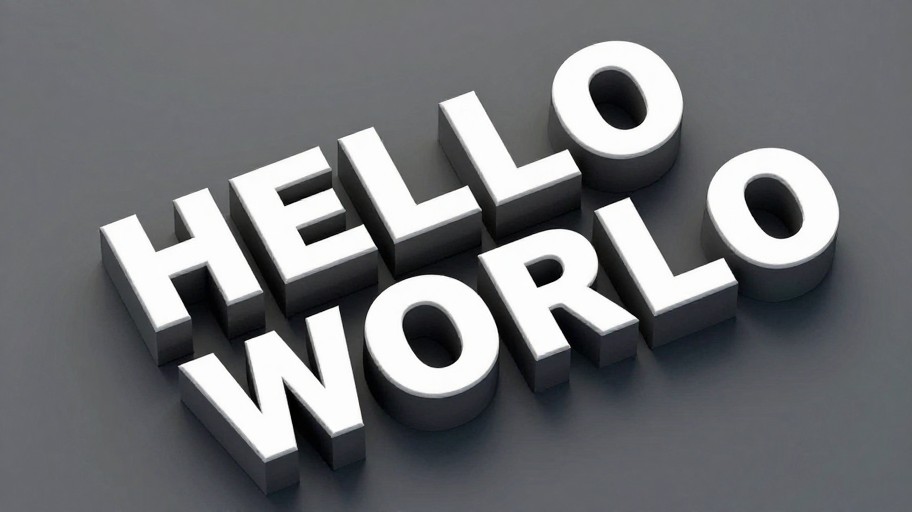 MODERN HELLO - 3D Extruded