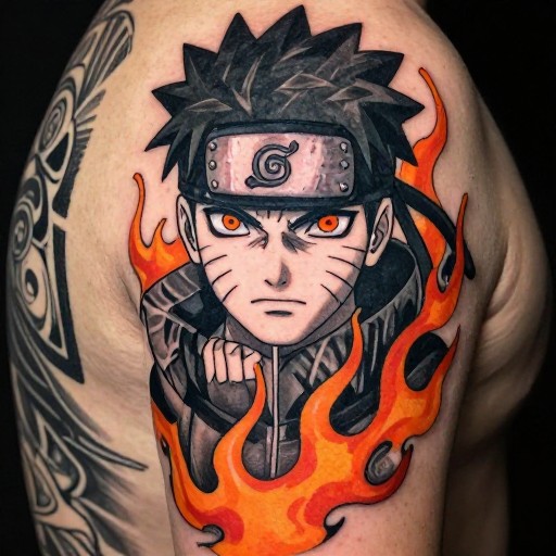 NARUTO NINE TAILS - Blackwork